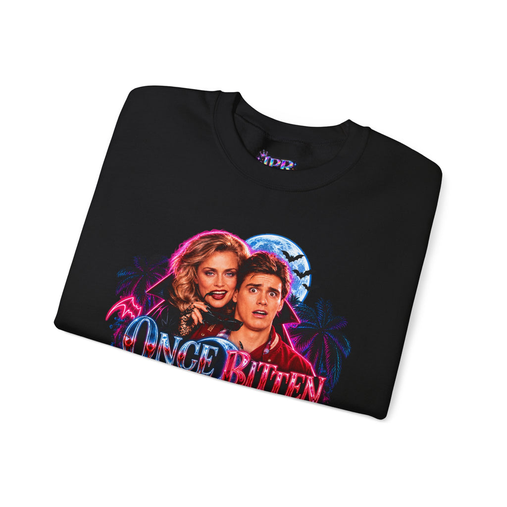 Once Bitten — Neon Fangs & Palm Trees | Sweatshirt