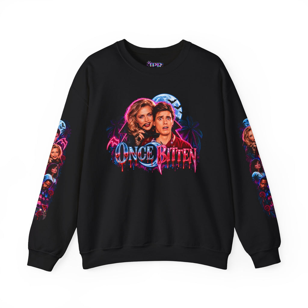 Once Bitten — Neon Fangs & Palm Trees | Sweatshirt