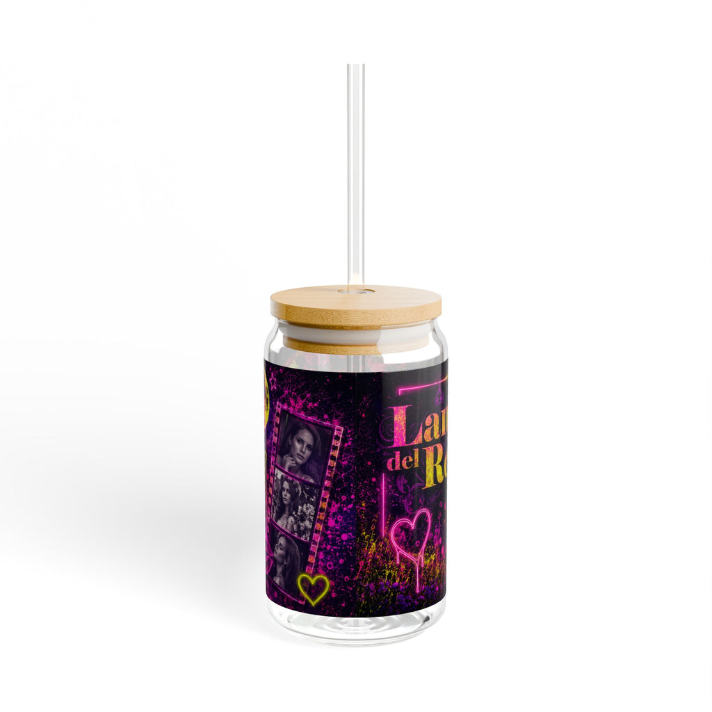 Lana Del Rey — Electric Neon Floral 16oz Glass Can
