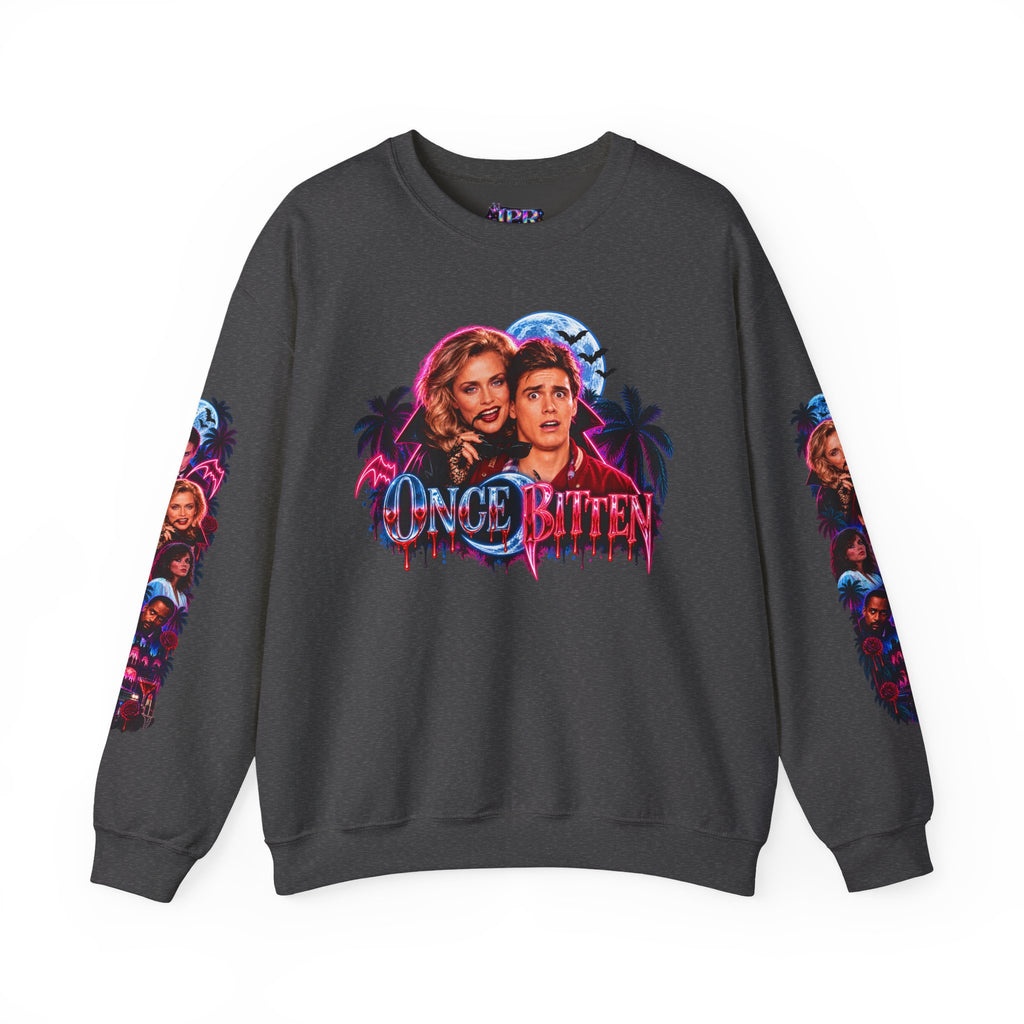 Once Bitten — Neon Fangs & Palm Trees | Sweatshirt