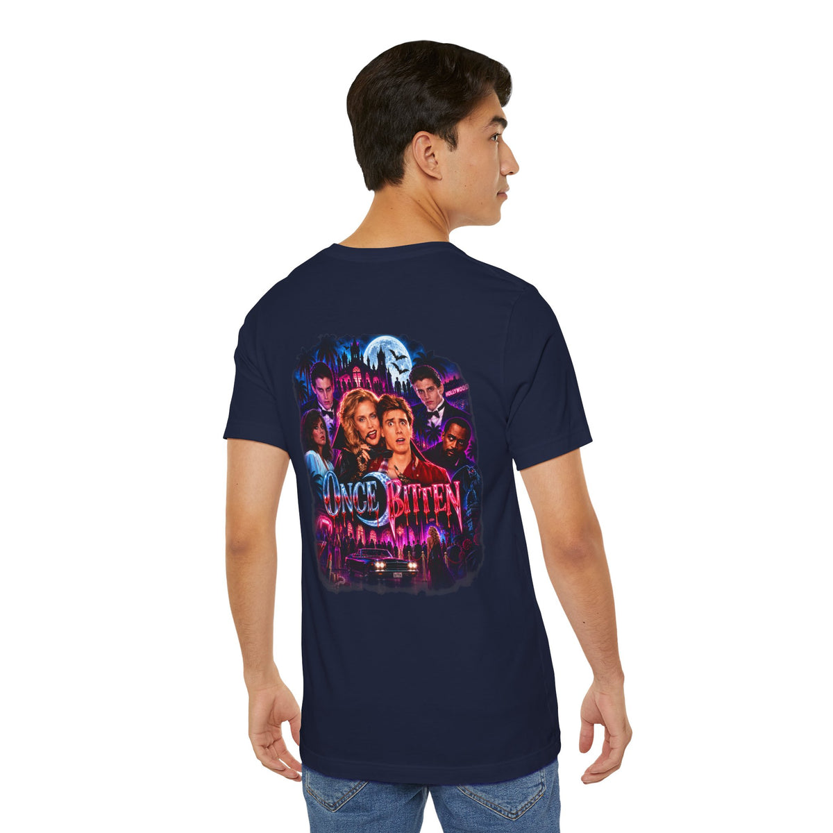 Once Bitten — Neon Fangs & Palm Trees | T-Shirt