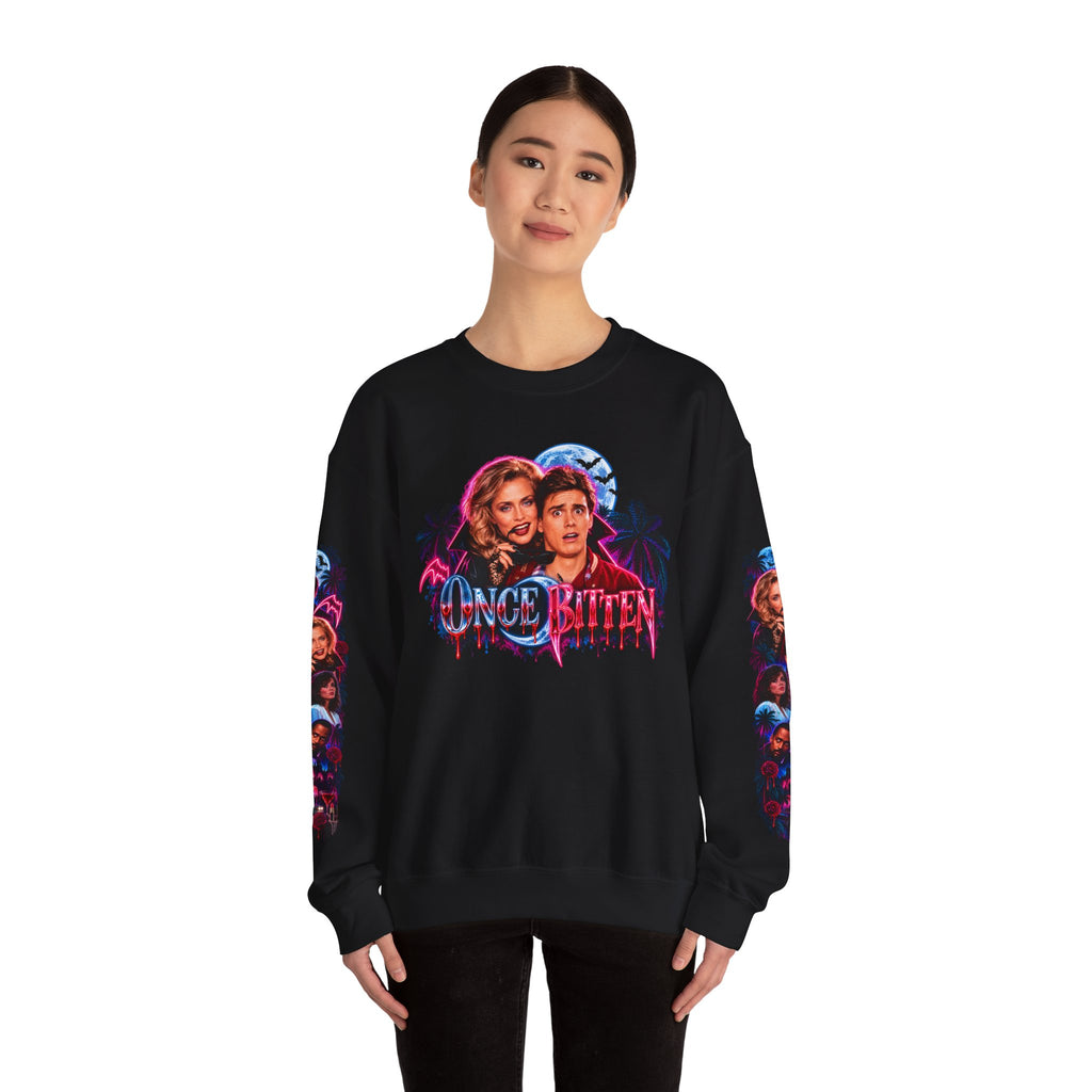 Once Bitten — Neon Fangs & Palm Trees | Sweatshirt