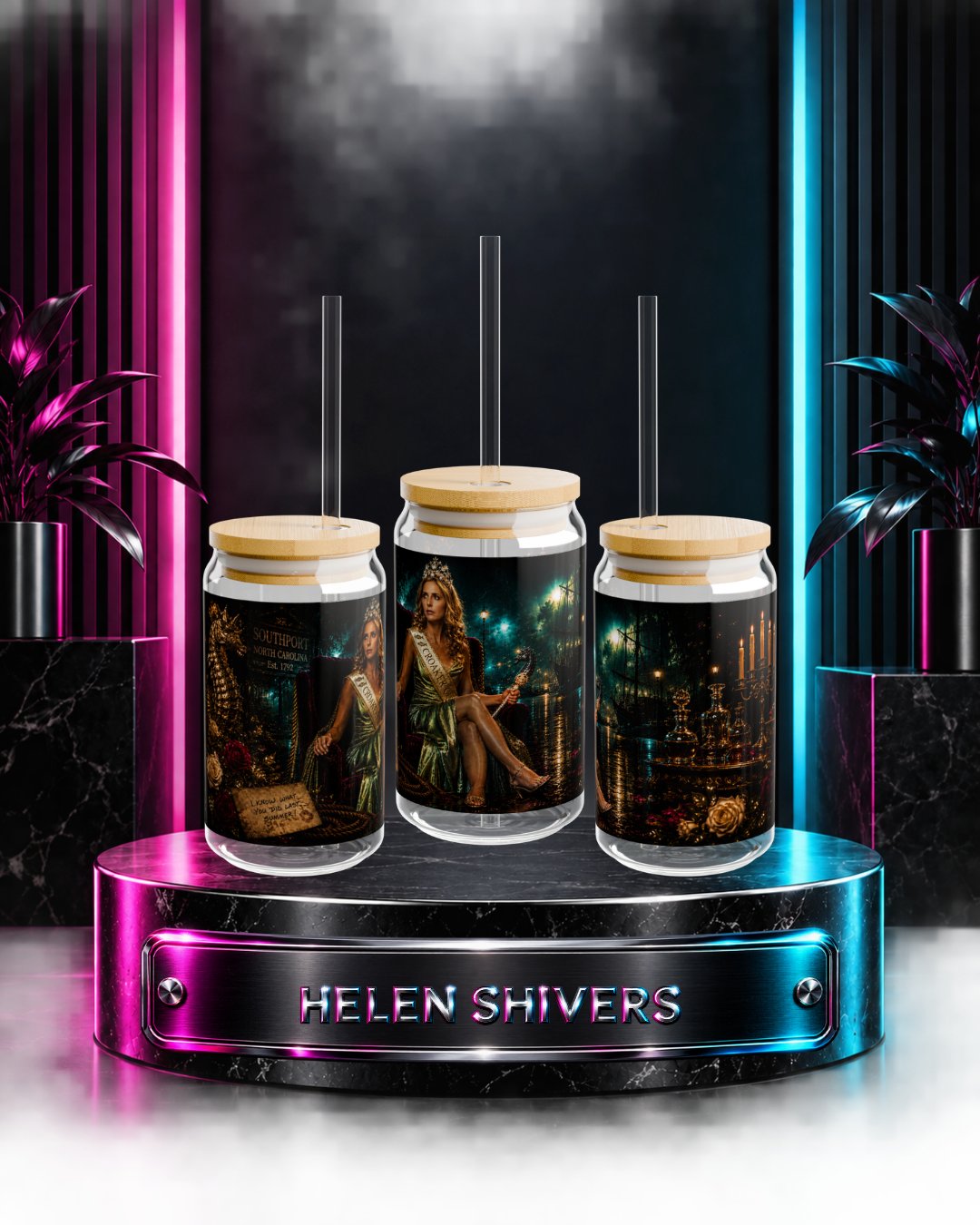 Helen Shivers — Croaker Queen | 16oz Glass Can