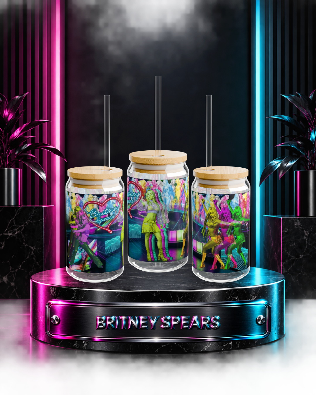 Britney Spears — Neon Club | 16oz Glass Can