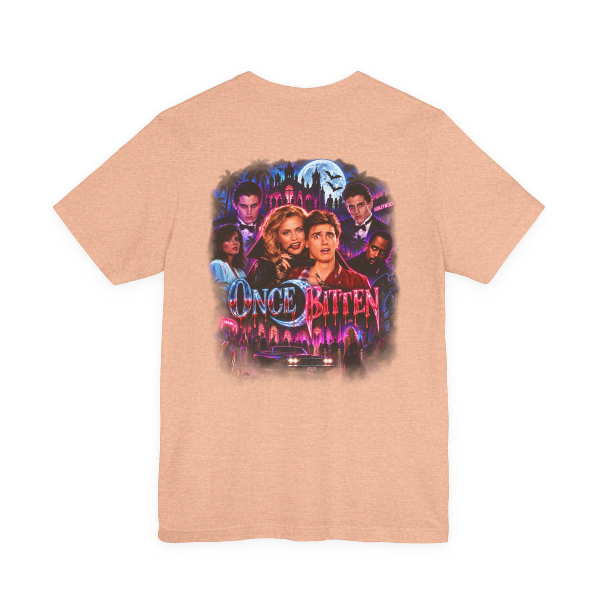Once Bitten — Neon Fangs & Palm Trees | T-Shirt