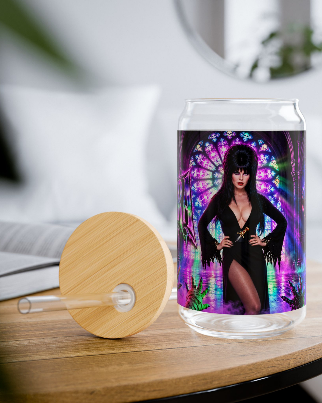 Elvira — Mistress of the Dark Cathedral | 16oz Glass Can