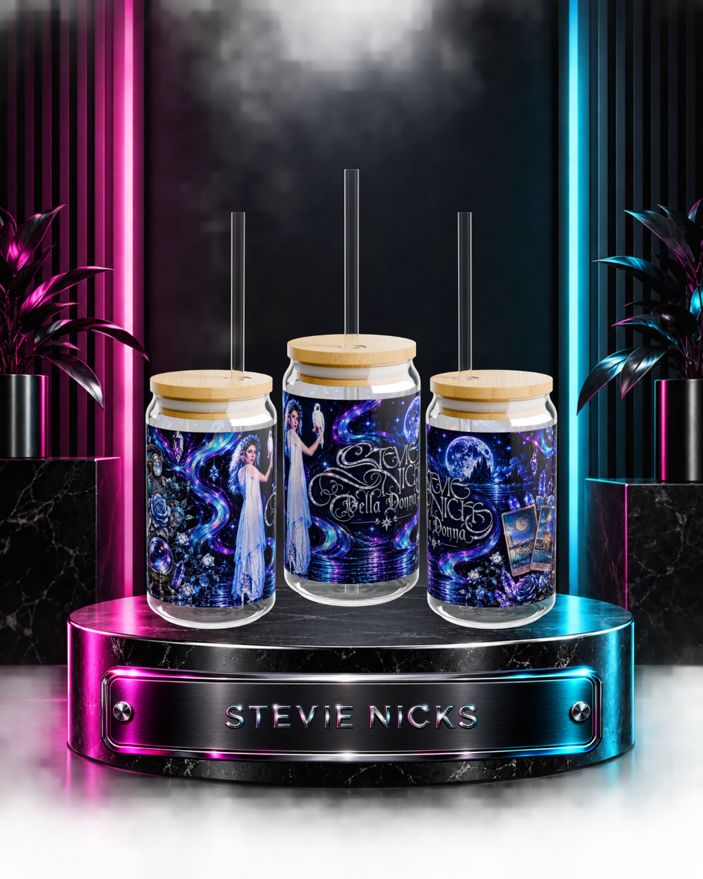 Stevie Nicks — Bella Donna Crystal Tarot | 16oz Glass Can