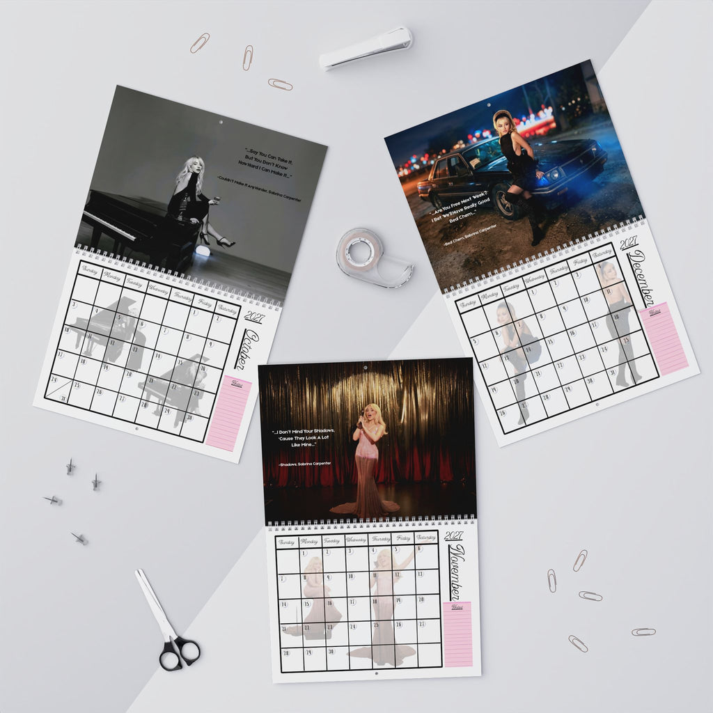 Sabrina Carpenter 2027 Wall Calendar | 12-Month Calendar