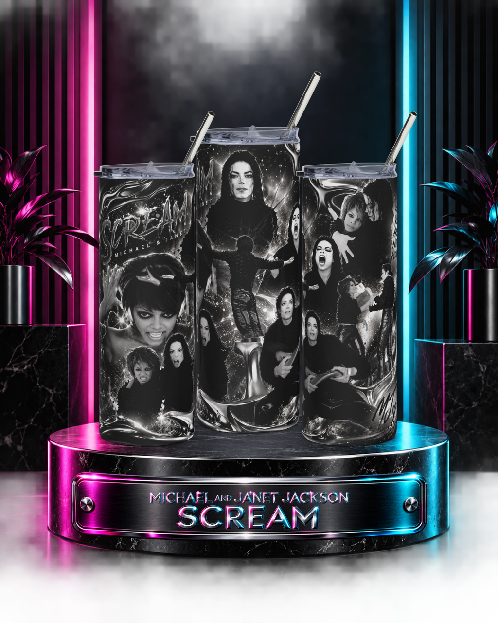 Michael And Janet Jackson — Scream Music Video Tribute | 20oz Tumbler