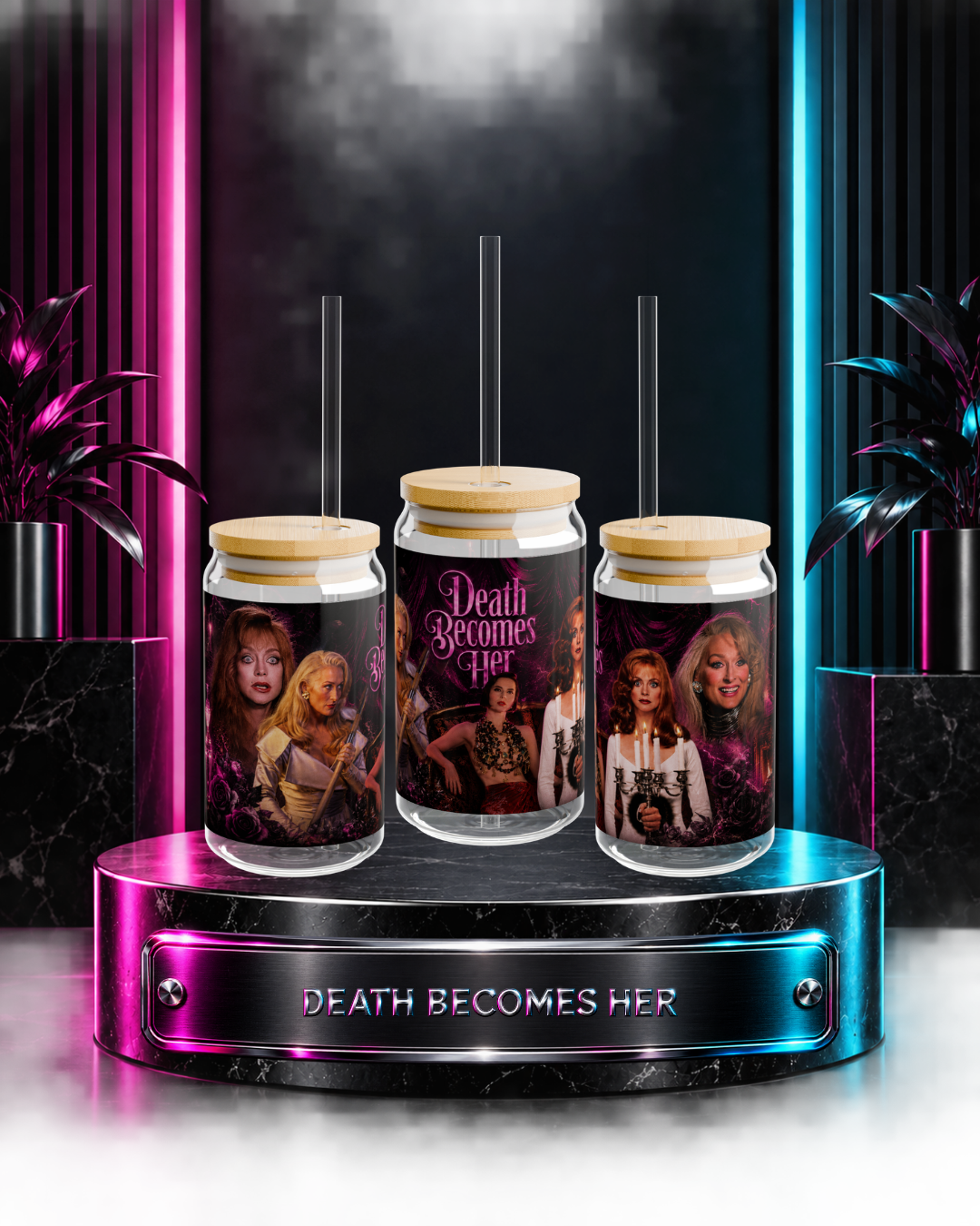 Death Becomes Her —  A Kiss of Immortality | 16oz Glass Can