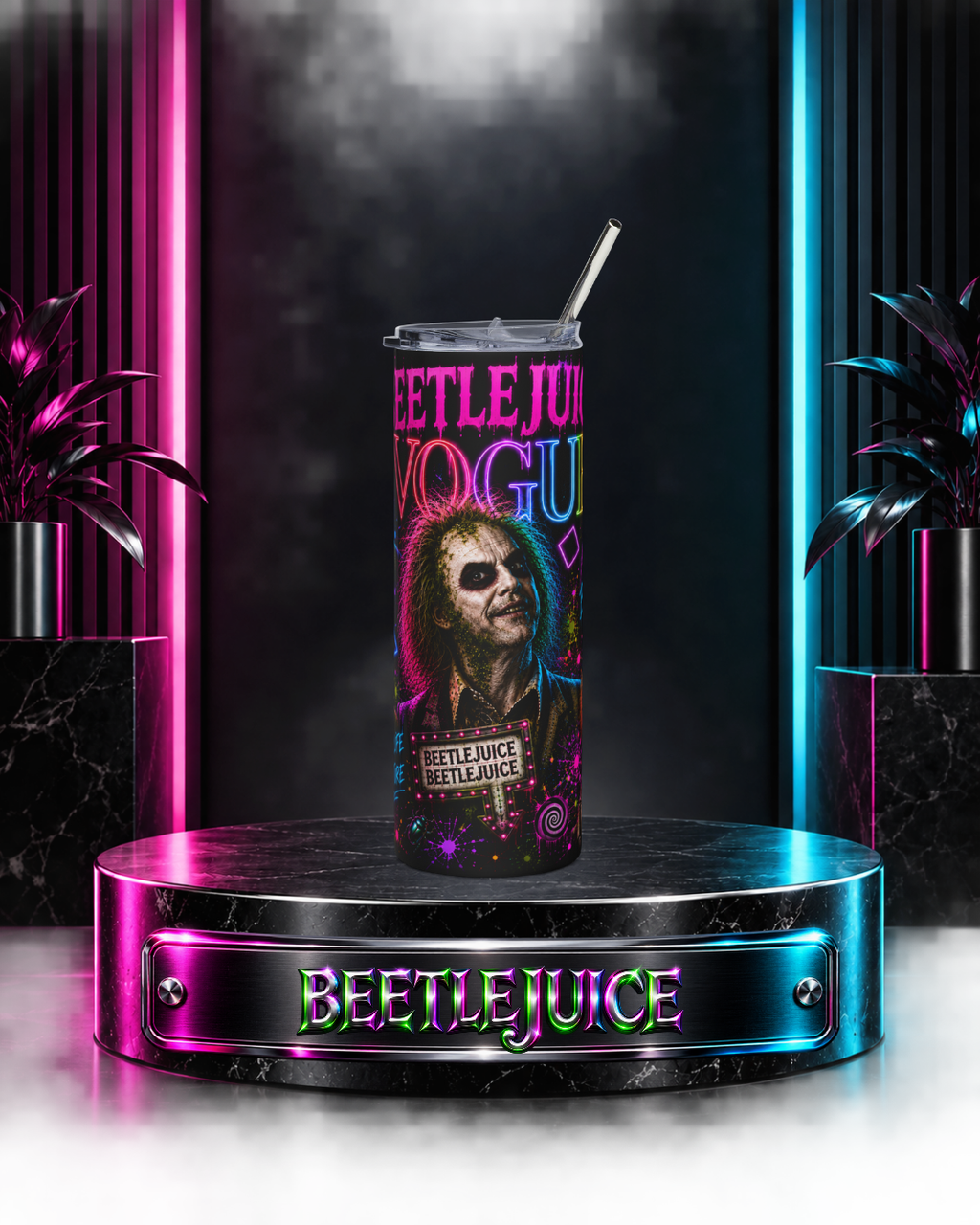 Beetlejuice — Beetlejuice x Vogue | 20oz Tumbler