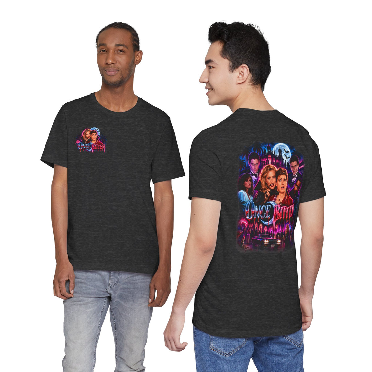 Once Bitten — Neon Fangs & Palm Trees | T-Shirt