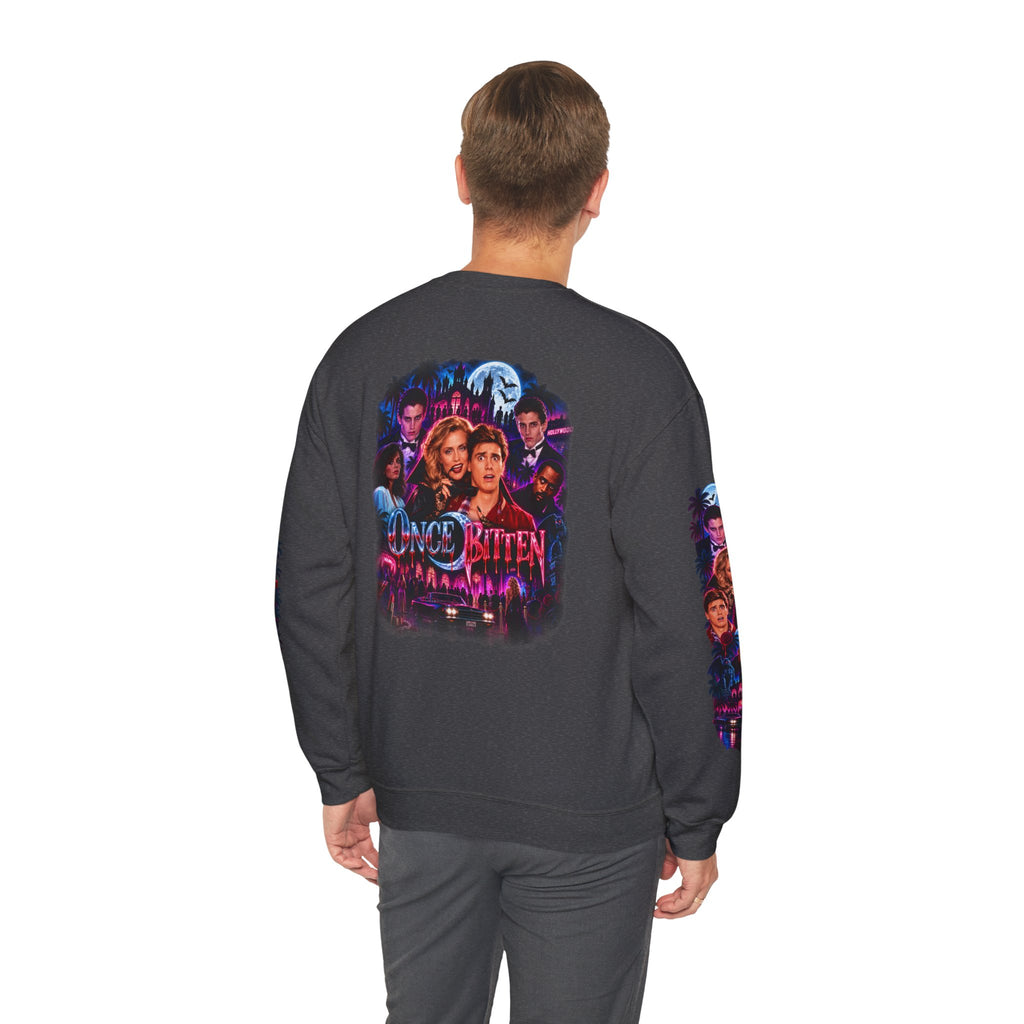 Once Bitten — Neon Fangs & Palm Trees | Sweatshirt