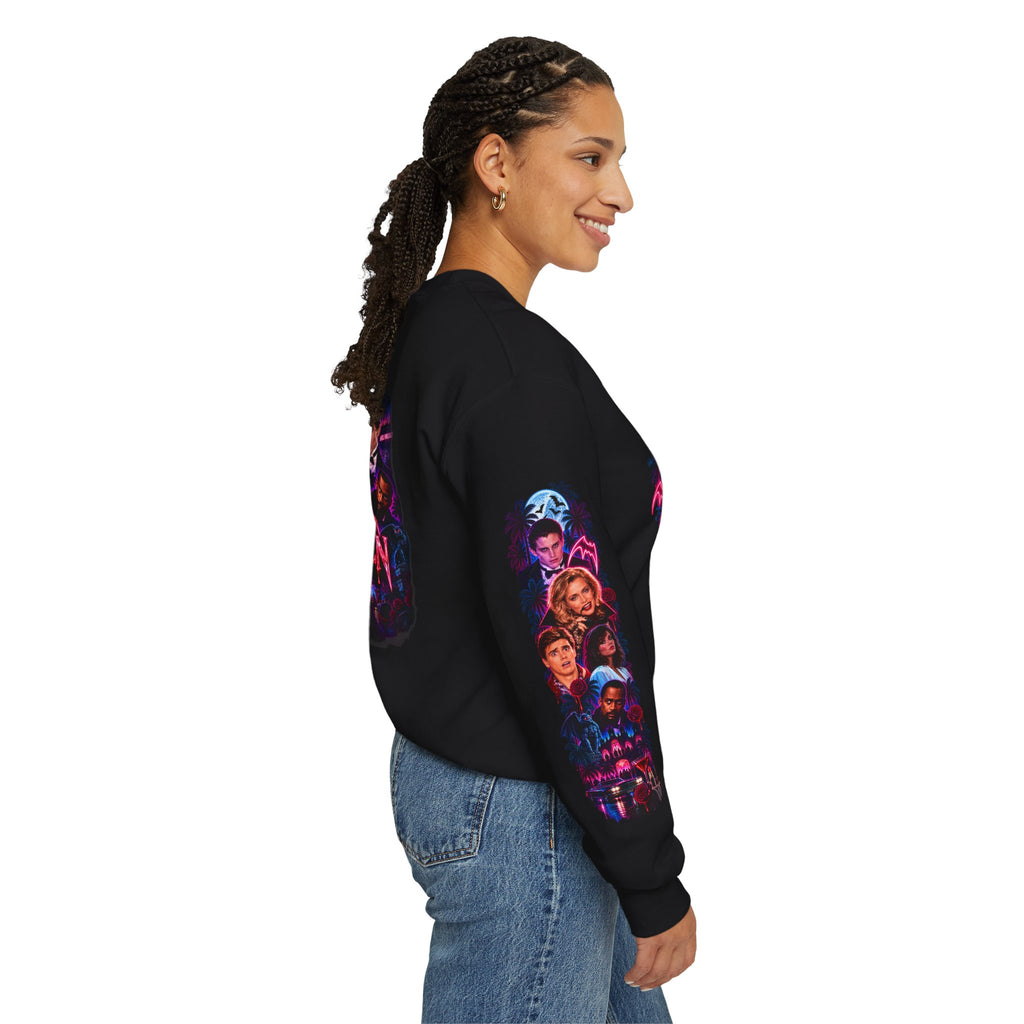 Once Bitten — Neon Fangs & Palm Trees | Sweatshirt
