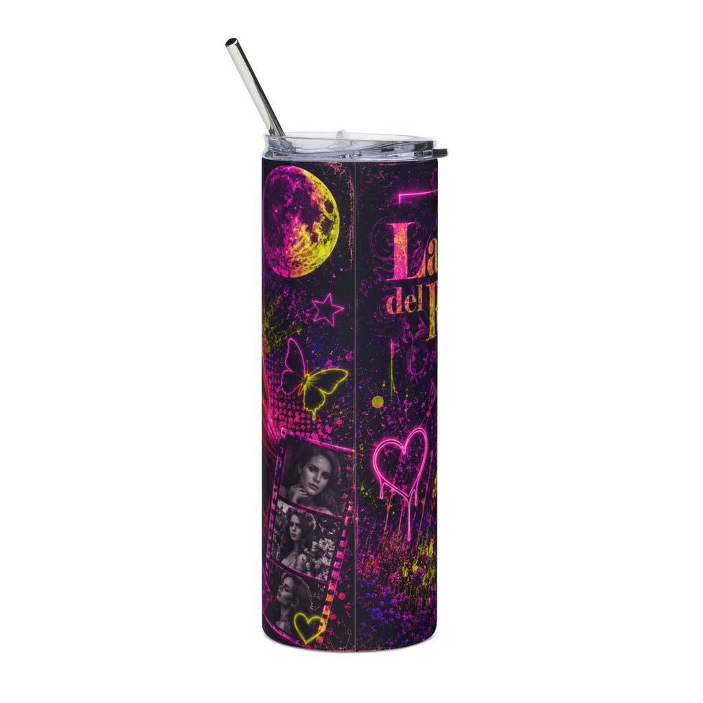 Lana Del Rey — Electric Neon Floral 20oz Tumbler