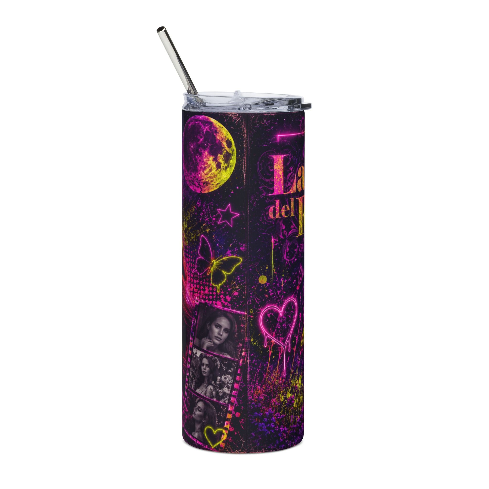 Lana Del Rey — Electric Neon Floral 20oz Tumbler