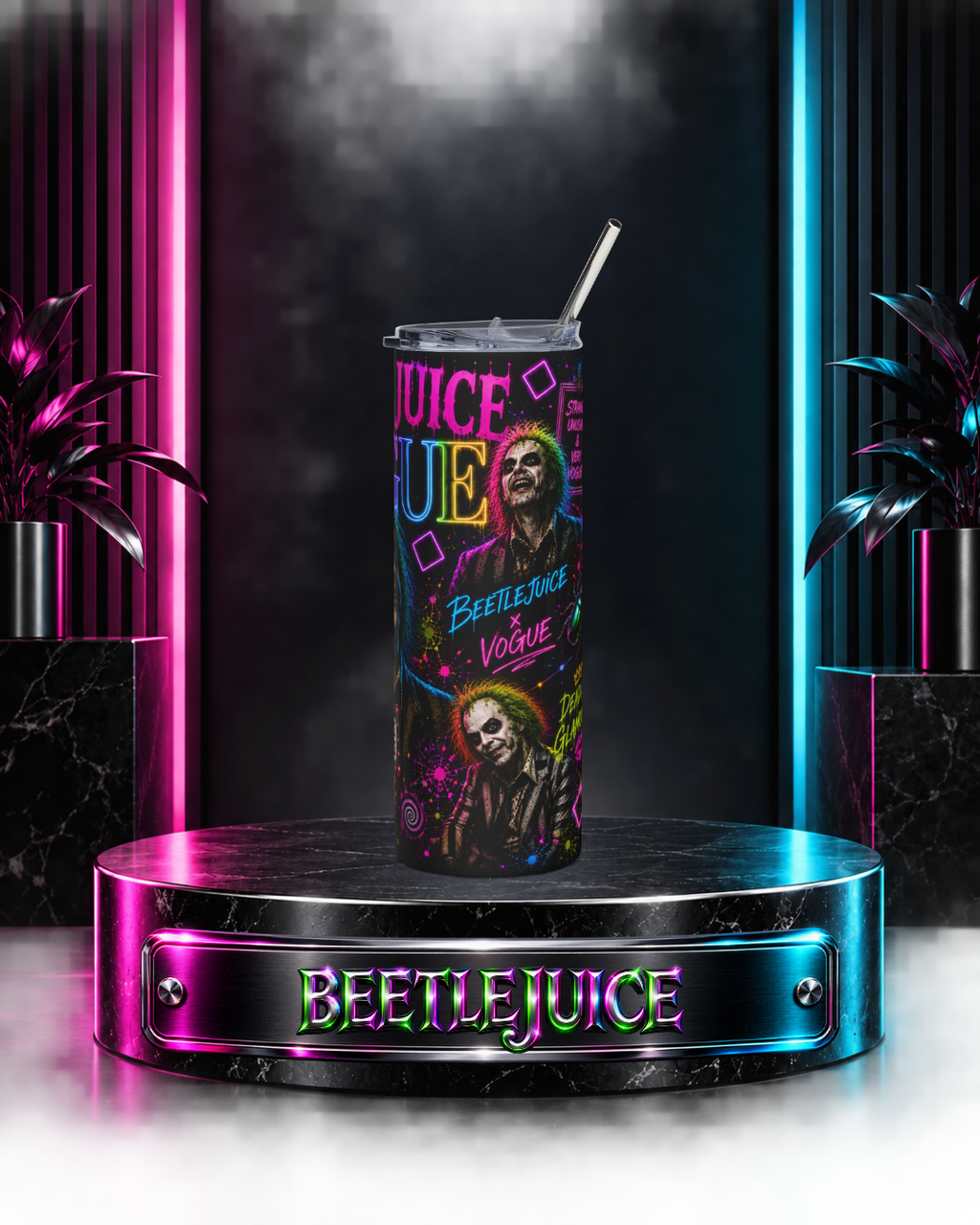 Beetlejuice — Beetlejuice x Vogue | 20oz Tumbler