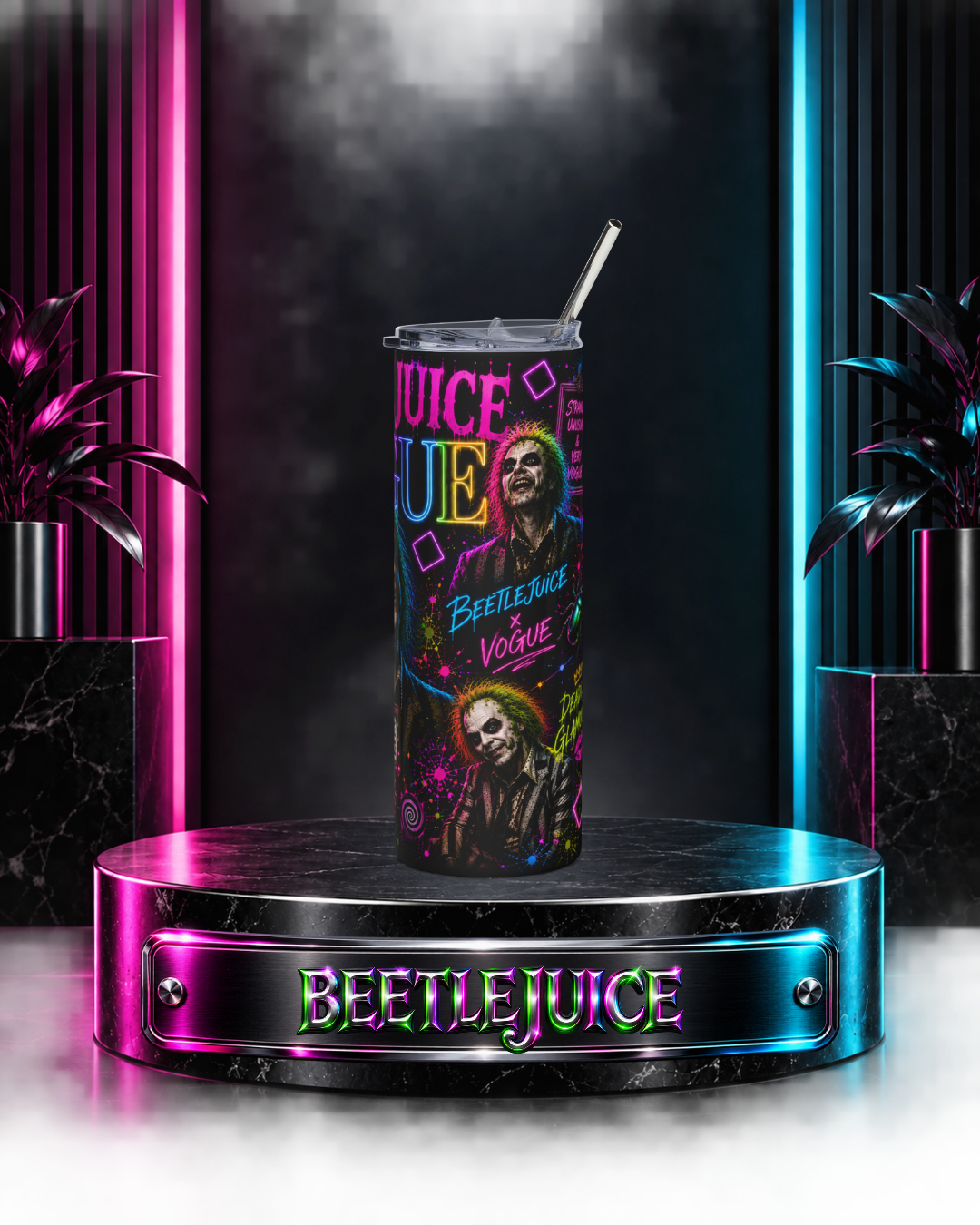 Beetlejuice — Beetlejuice x Vogue | 20oz Tumbler