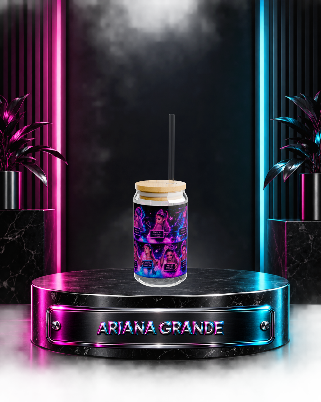 Ariana Grande — Dangerous Woman Mug Shots | 16oz Glass Can
