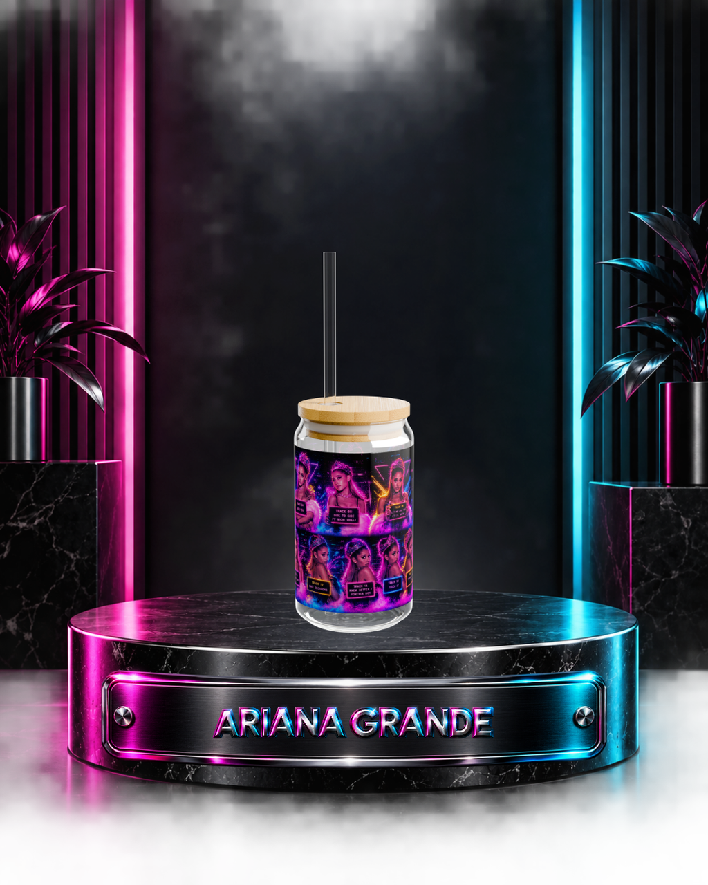 Ariana Grande — Dangerous Woman Mug Shots | 16oz Glass Can