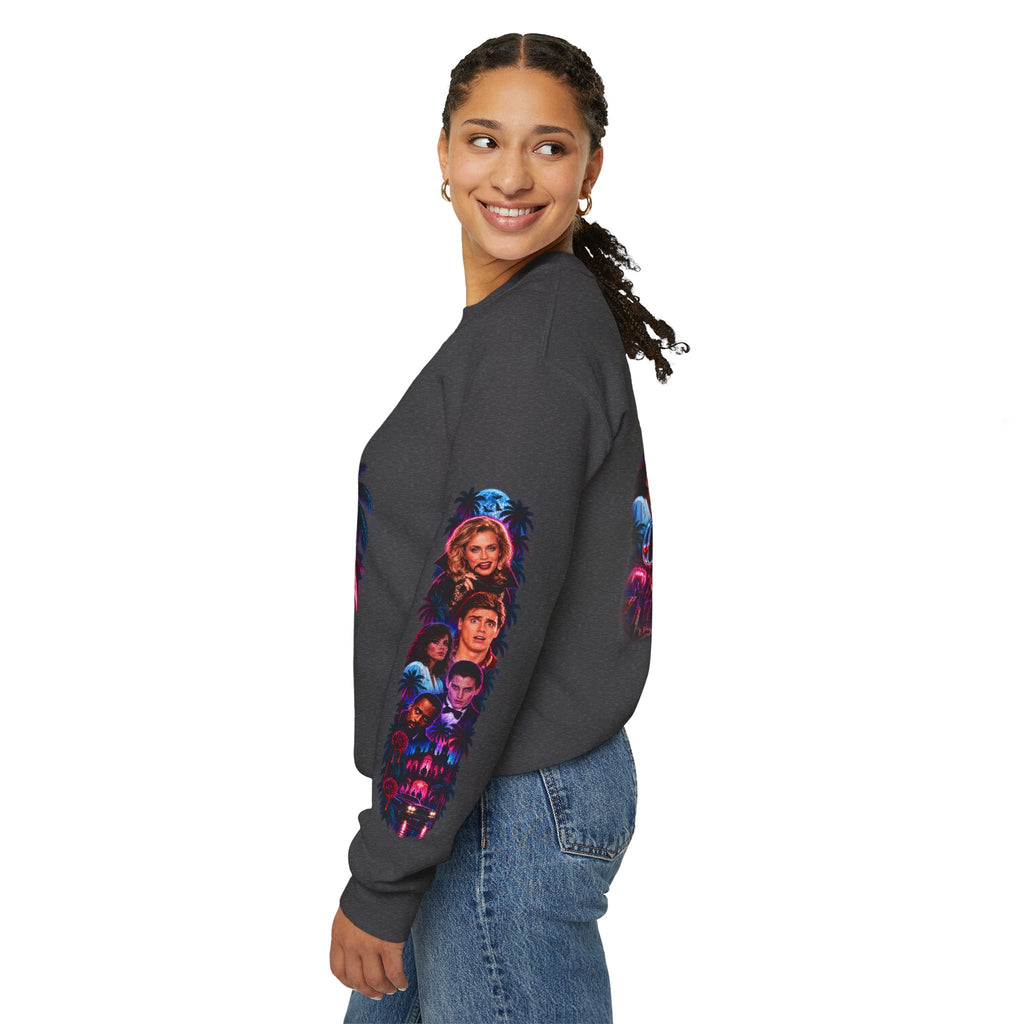 Once Bitten — Neon Fangs & Palm Trees | Sweatshirt