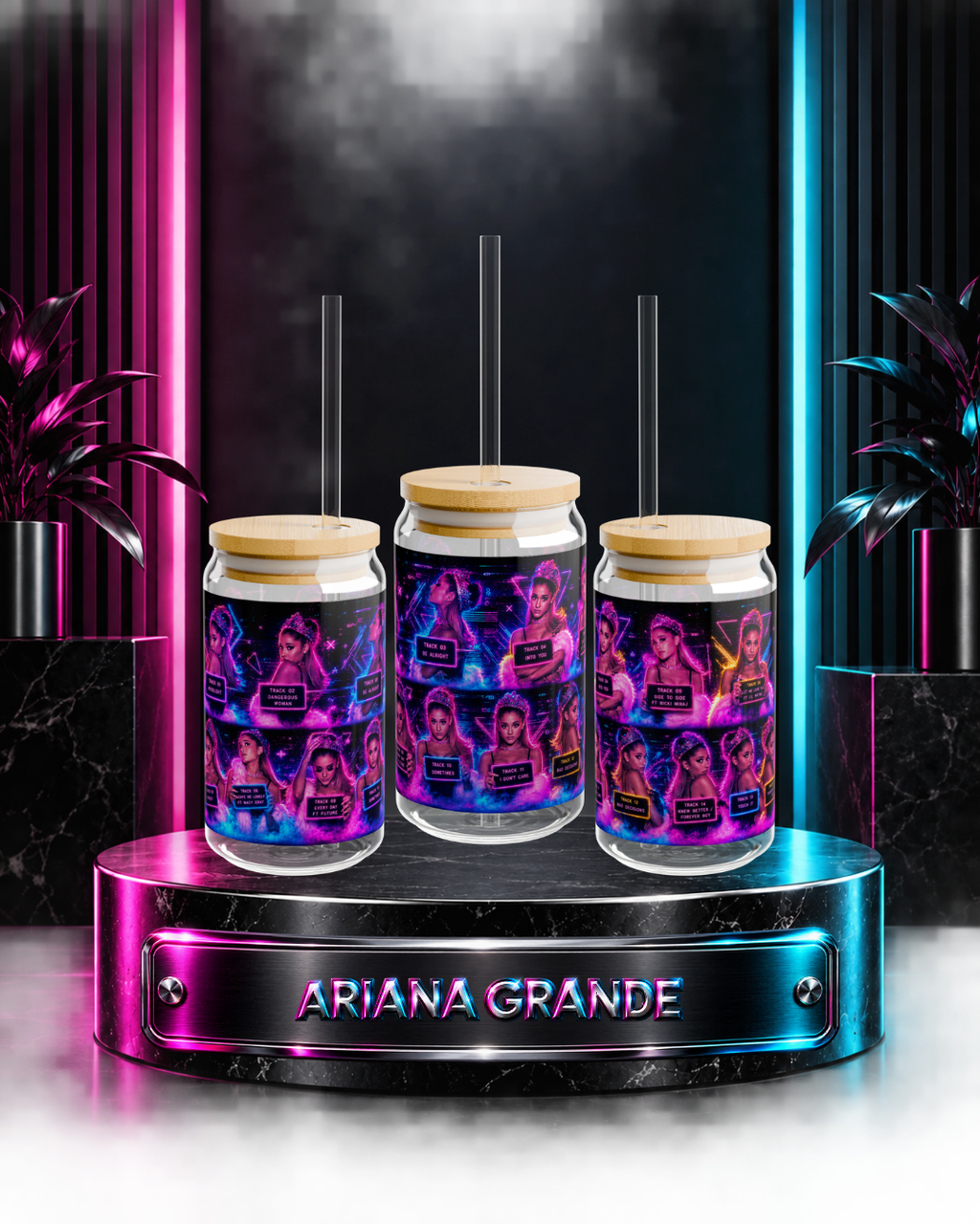 Ariana Grande — Dangerous Woman Mug Shots | 16oz Glass Can