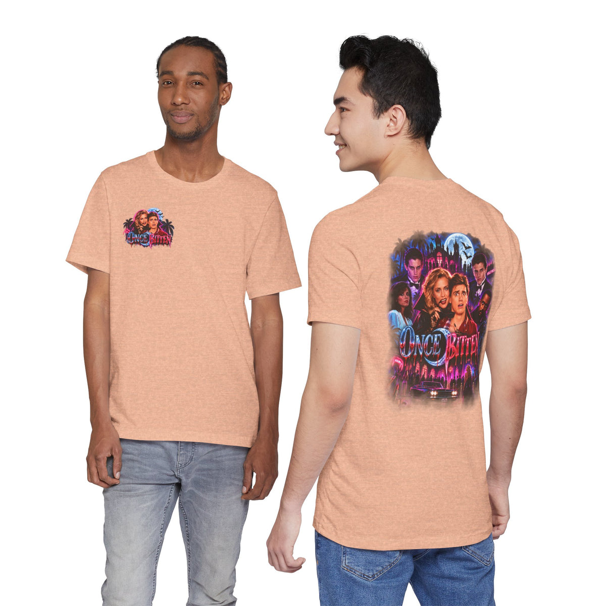 Once Bitten — Neon Fangs & Palm Trees | T-Shirt