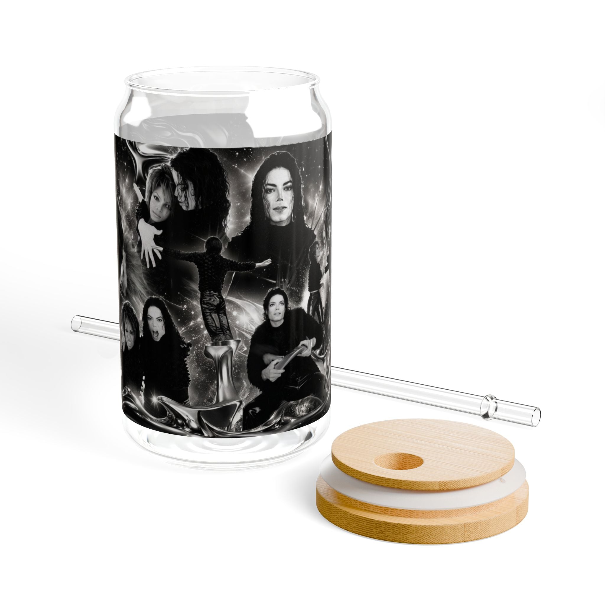 Michael And Janet Jackson — Scream Music Video Tribute 16oz Glass Can