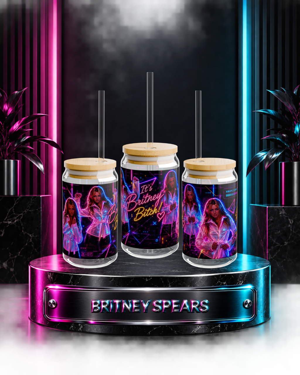 Britney Spears — Live And More Remix | 16oz Glass Can