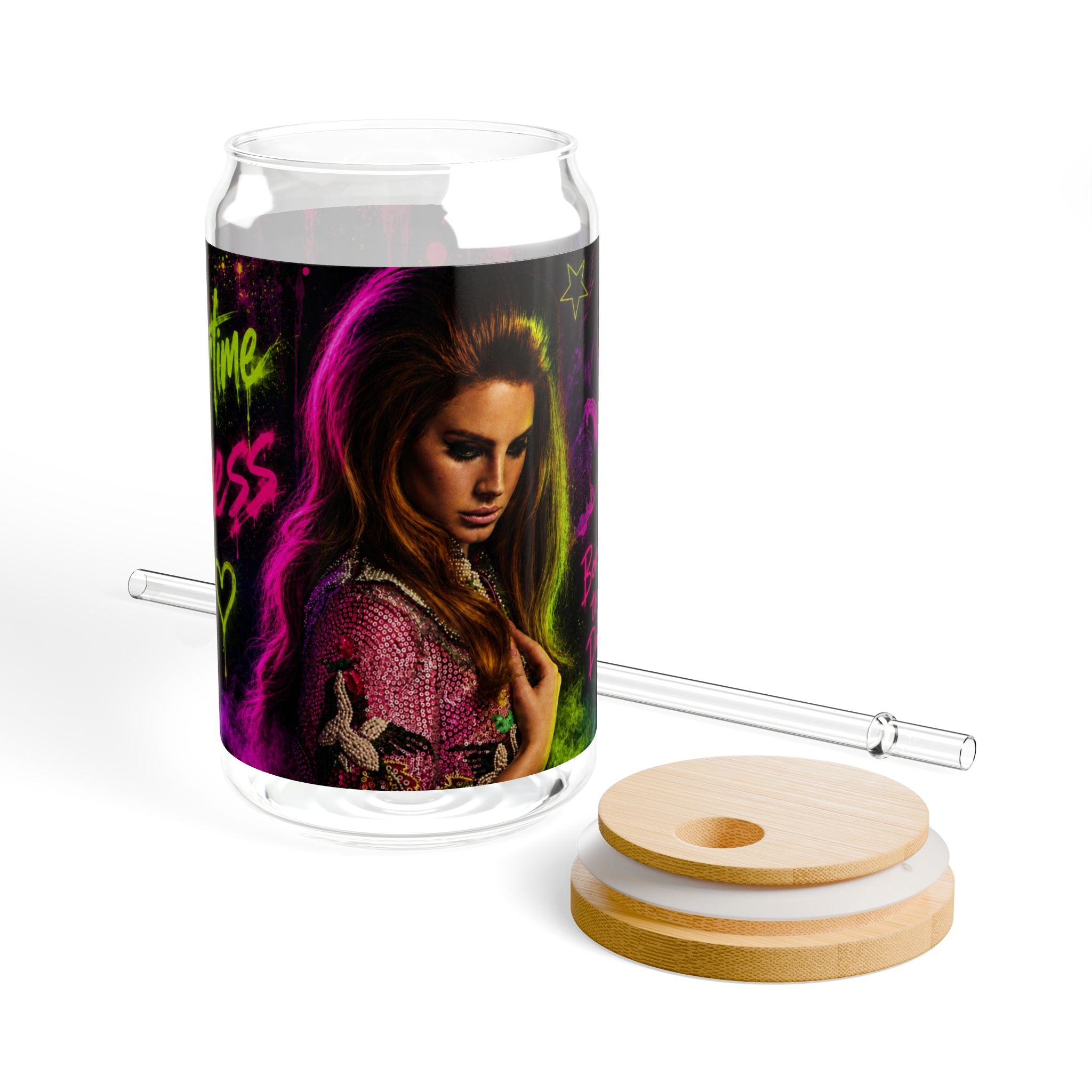 Lana Del Rey — Summertime Sadness Electric Graffiti 16oz Glass Can