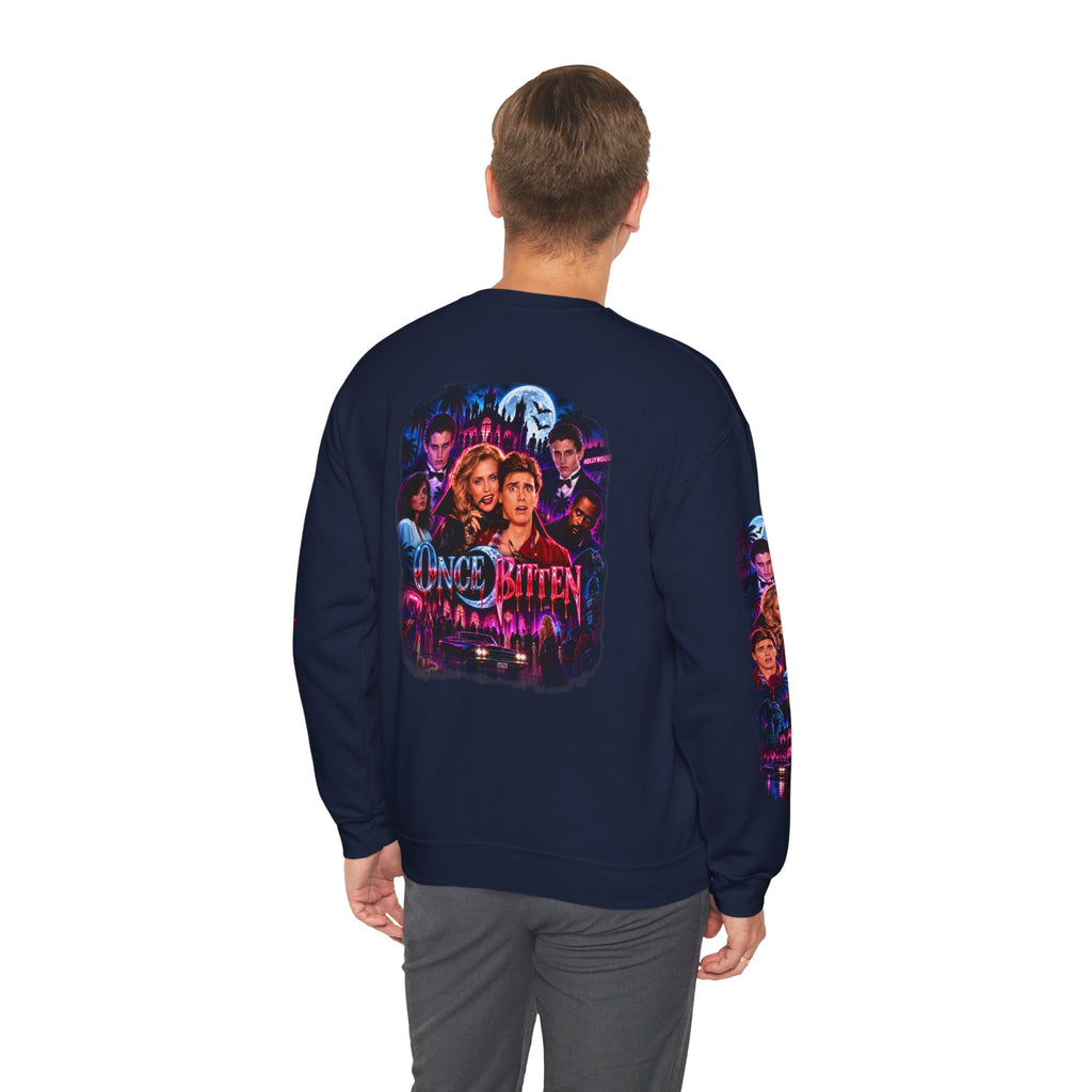 Once Bitten — Neon Fangs & Palm Trees | Sweatshirt