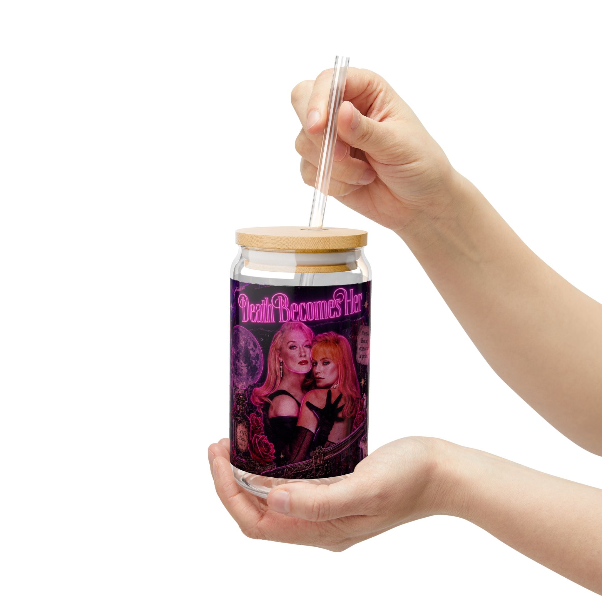Death Becomes Her — Forever Fabulous 16oz Glass Can