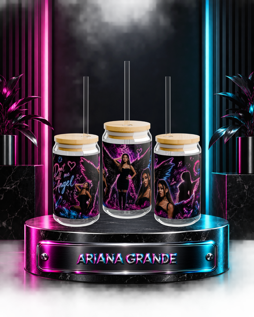 Ariana Grande — Dark Angel | 16oz Glass Can
