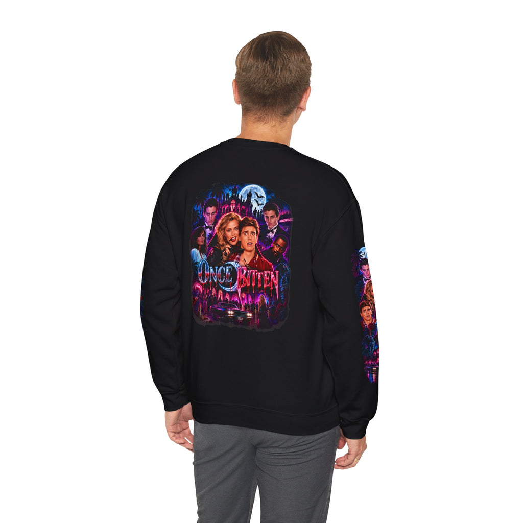 Once Bitten — Neon Fangs & Palm Trees | Sweatshirt