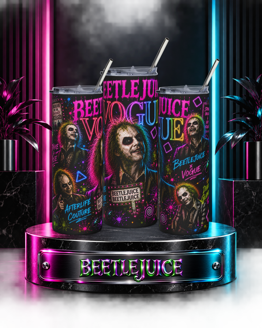 Beetlejuice — Beetlejuice x Vogue | 20oz Tumbler