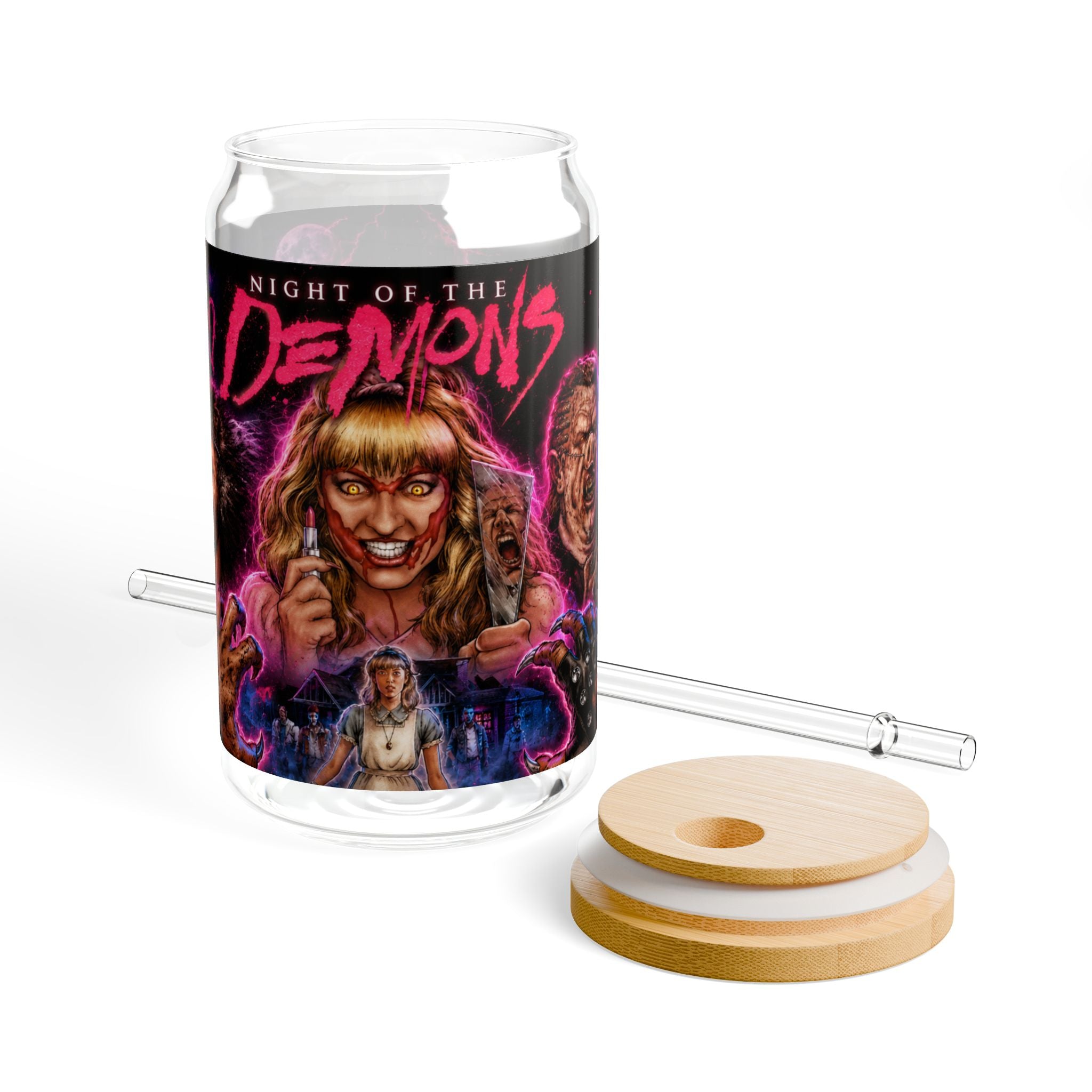 Night of the Demons — Lipstick & Hellfire 16oz Glass Can