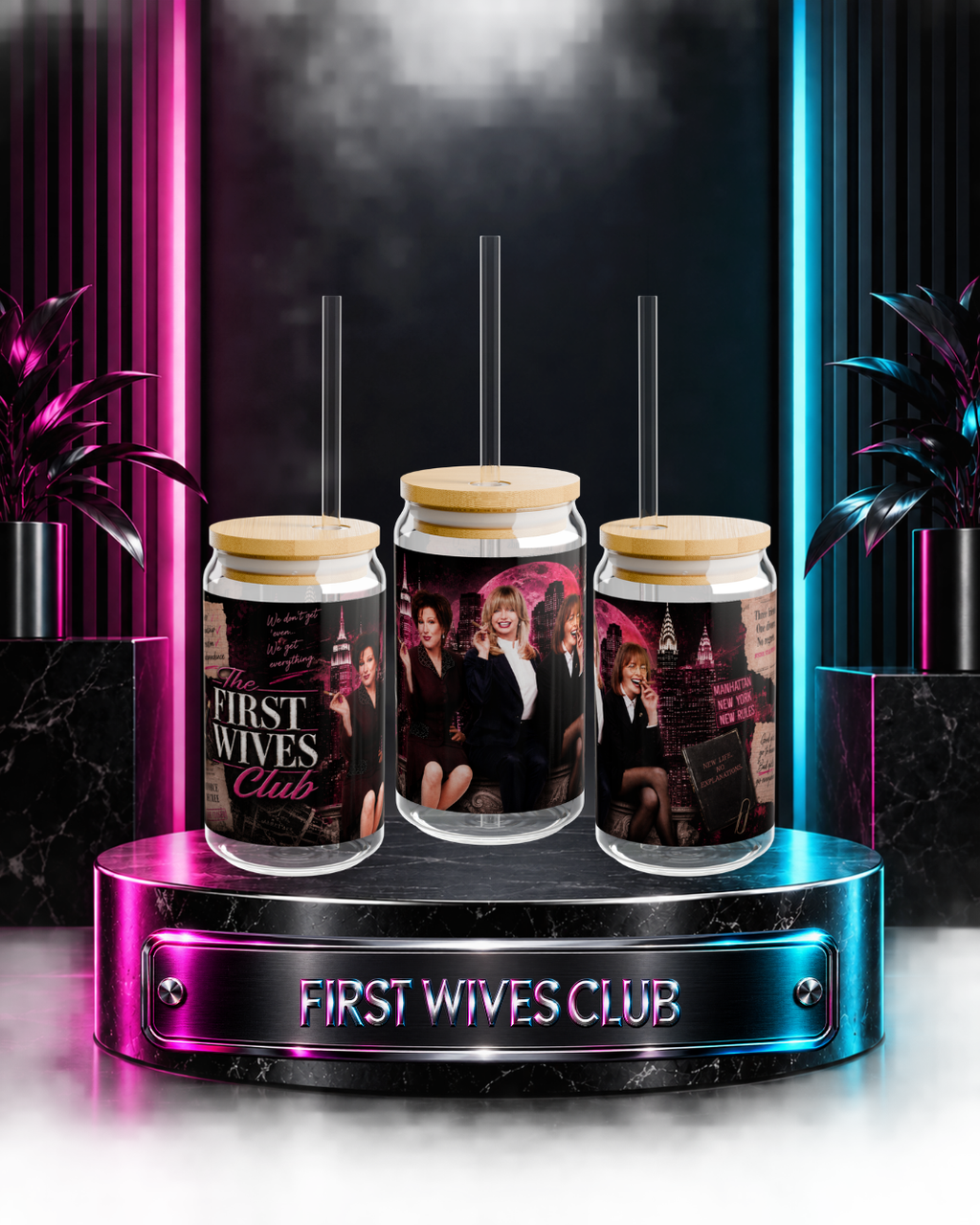 First Wives Club — Manhattan Moonlight | 16oz Glass Can
