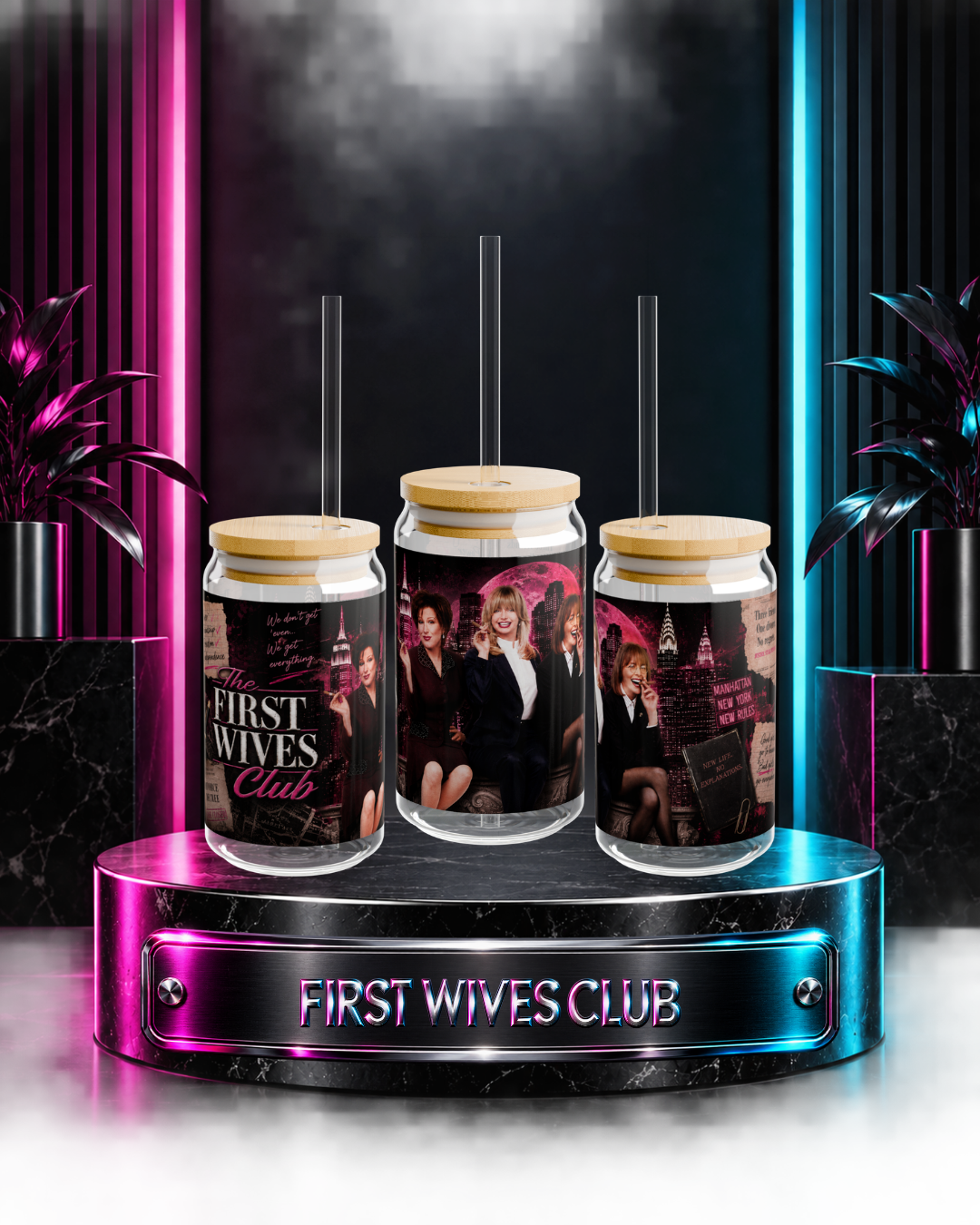 First Wives Club — Manhattan Moonlight | 16oz Glass Can