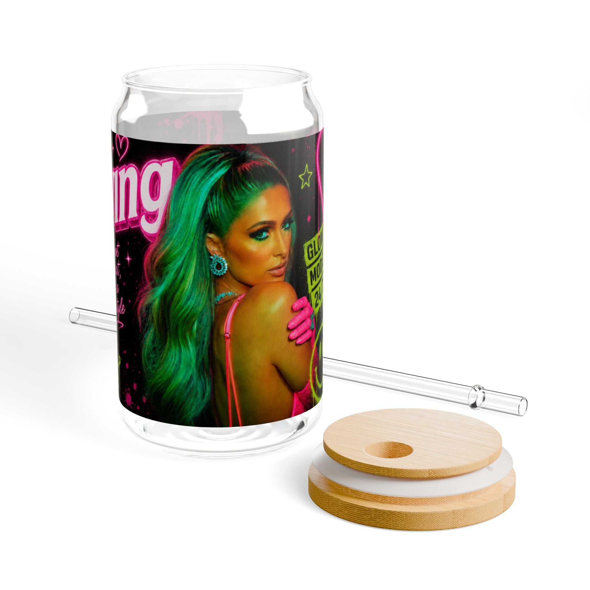 Paris Hilton — Sliving In Neon 16oz Glass Can
