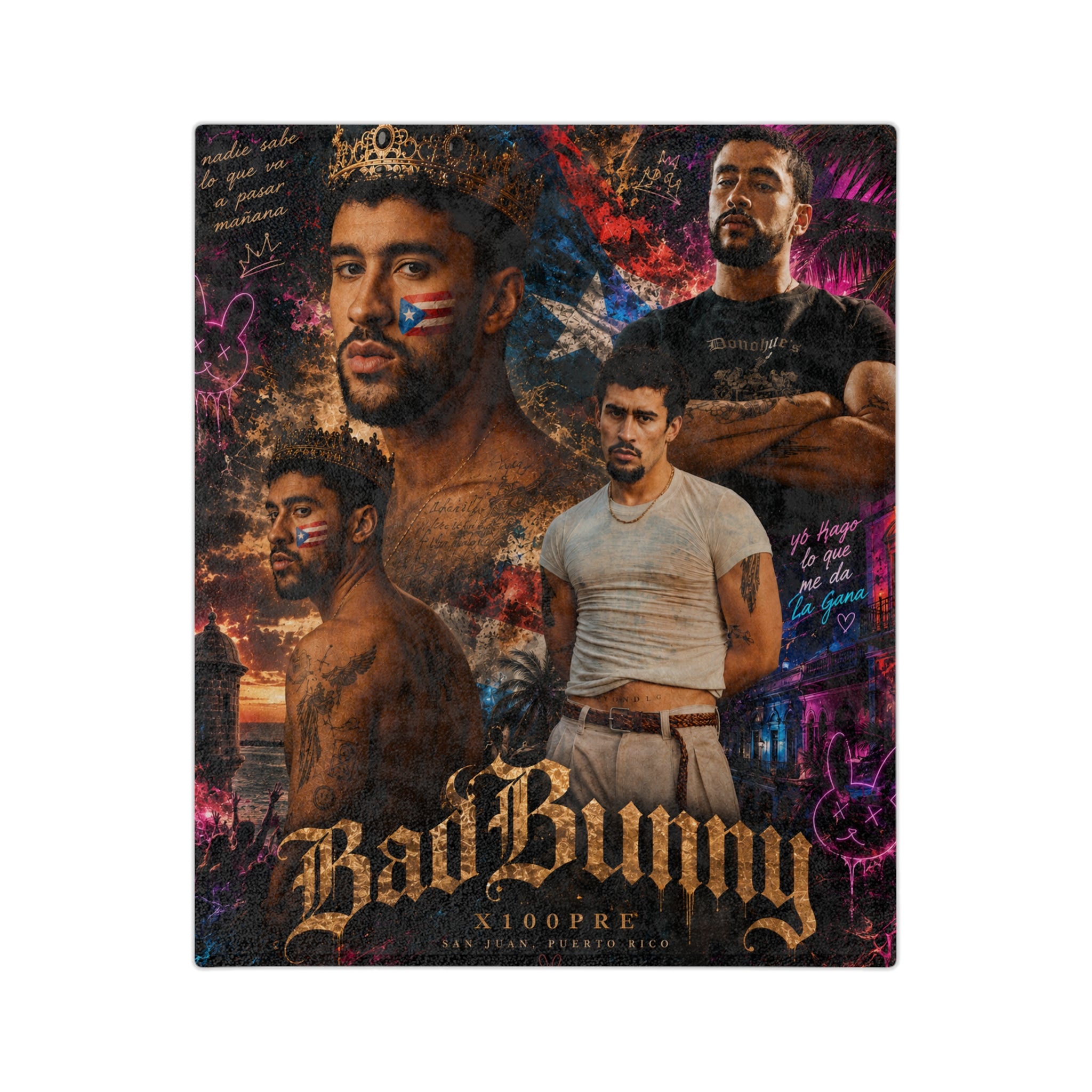 Bad Bunny — King of Puerto Rico Blanket