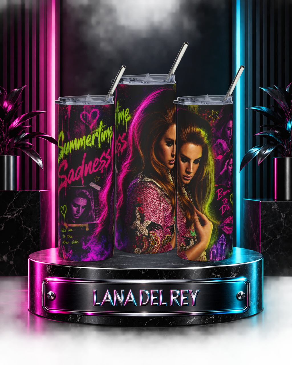 Lana Del Rey — Summertime Sadness Electric Graffiti | 20oz Tumbler