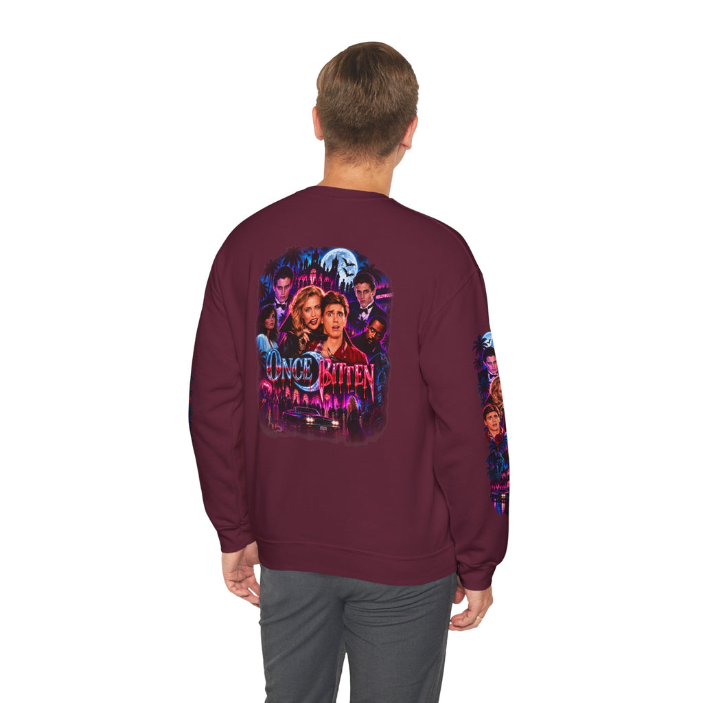 Once Bitten — Neon Fangs & Palm Trees | Sweatshirt