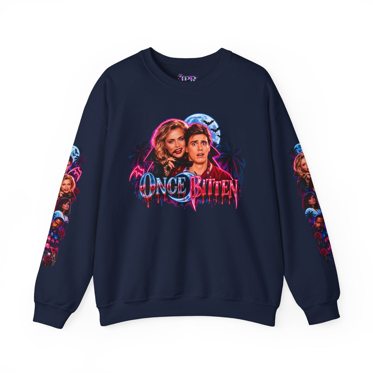 Once Bitten — Neon Fangs & Palm Trees | Sweatshirt