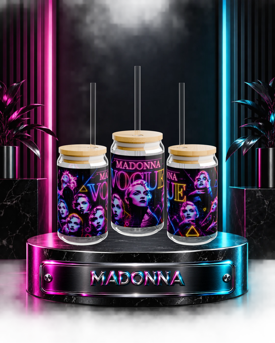 Madonna — Vogue Neon Mix | 16oz Glass Can