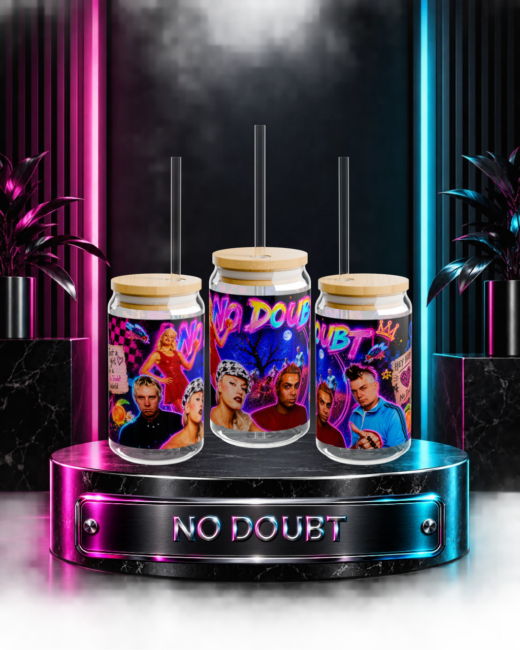 No Doubt — Neon Tragic Kingdom | 16oz Glass Can