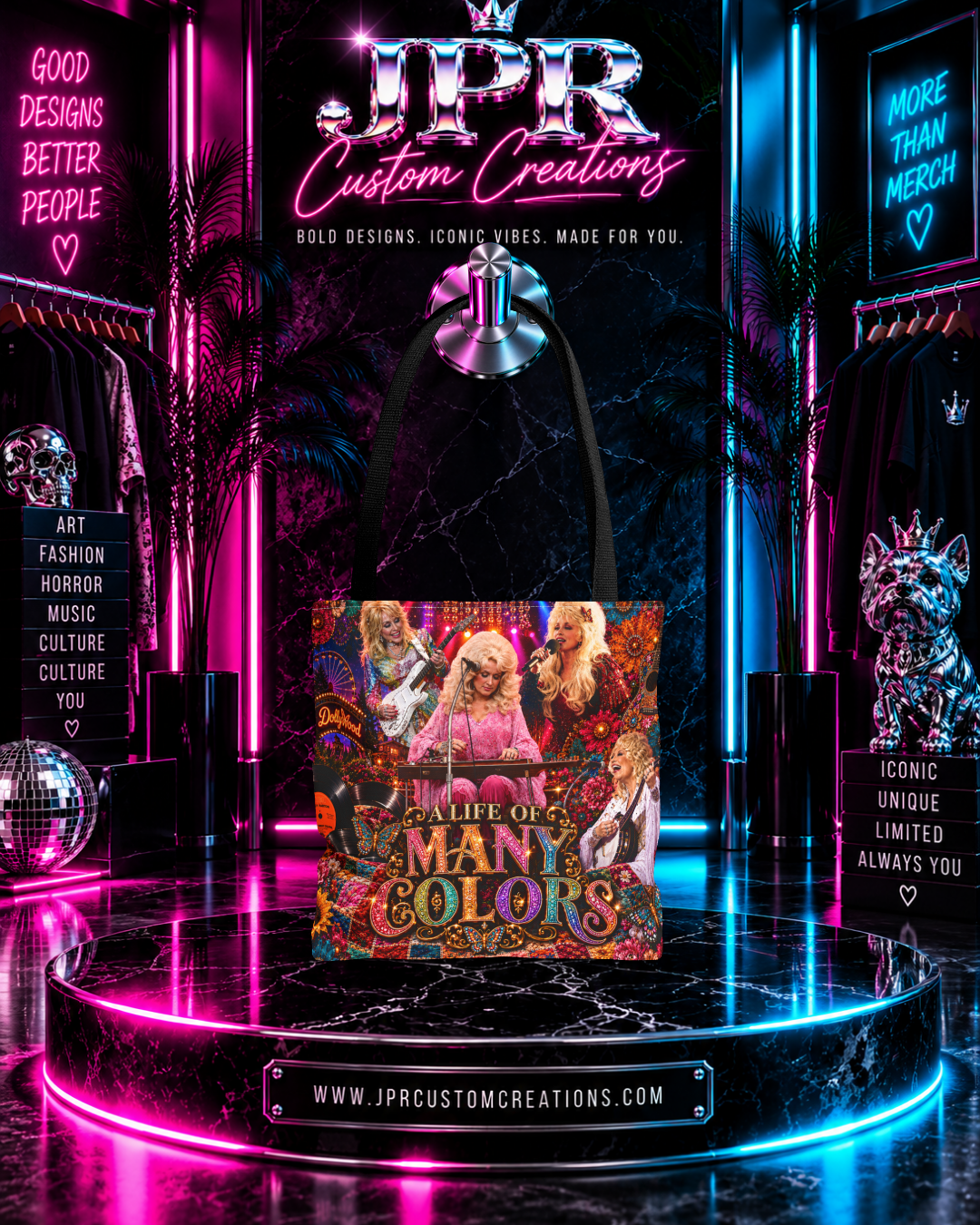 Dolly Parton — Life Of Many Colors | Tote Bag (AOP)