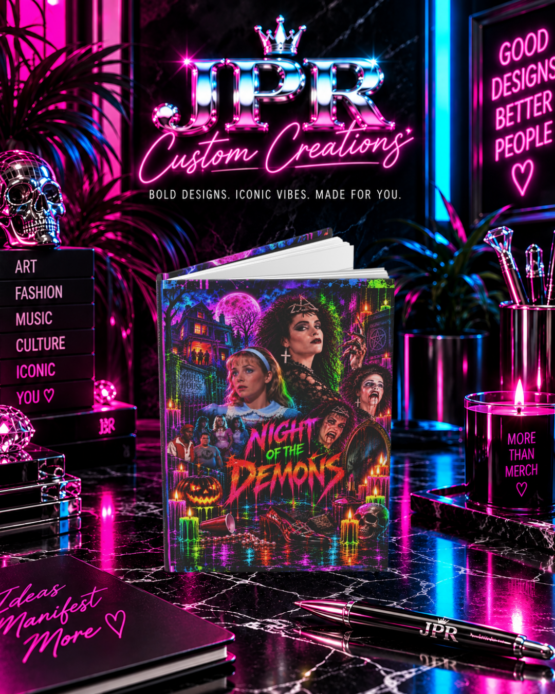 Night of the Demons — Angela's Halloween Ball | Hardcover Journal Matte (Lined)