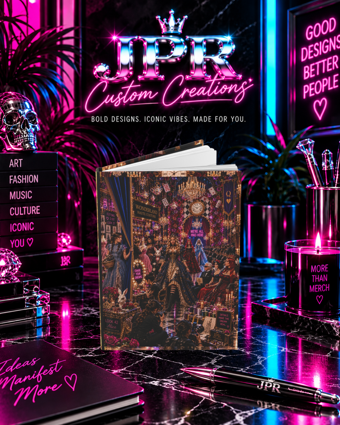Alice In Wonderland — High-Fashion Wonderland | Hardcover Journal Matte (Lined)