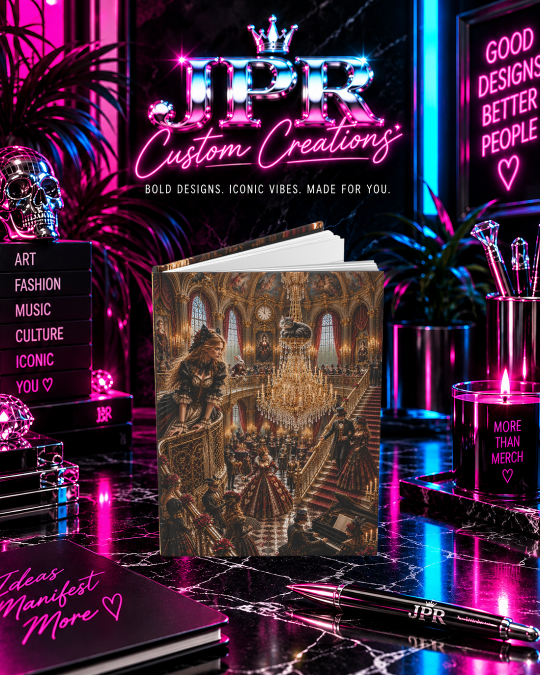Alice In Wonderland — Gothic Decayed Baroque | Hardcover Journal Matte (Lined)