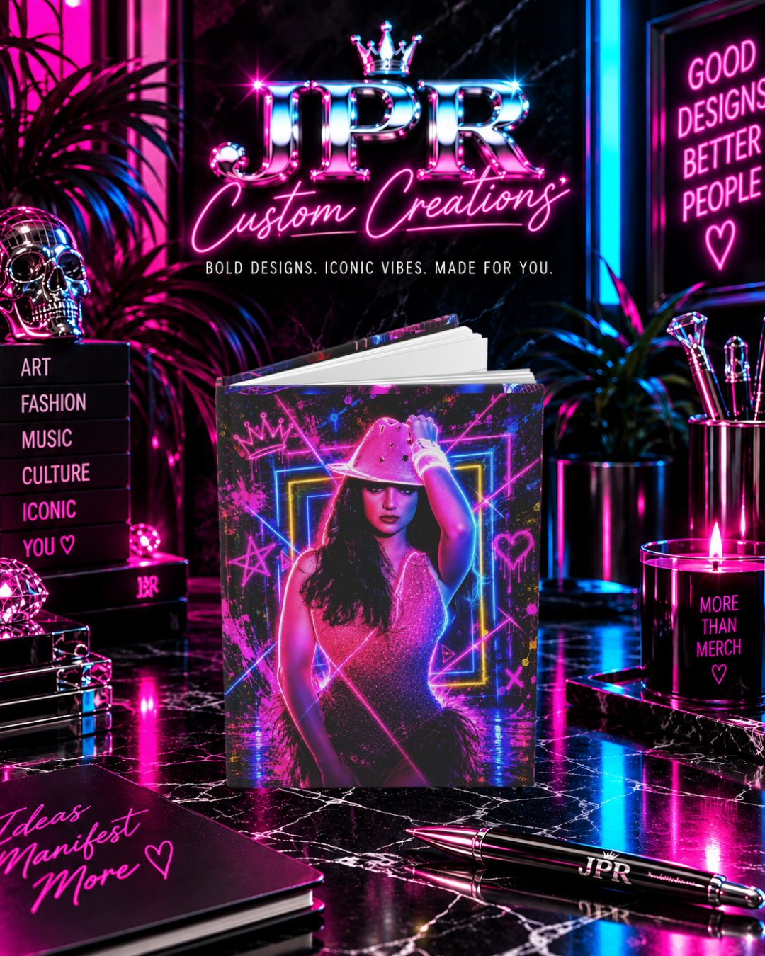 Britney Spears — Neon Blackout | Hardcover Journal Matte (Lined)